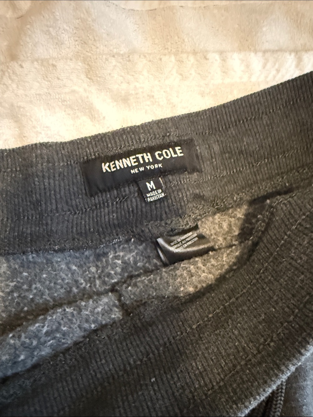 Kenneth Cole Men’s Athletic Shorts - Dark Gray with Black & Light Gray Accents - Picture 2 of 3